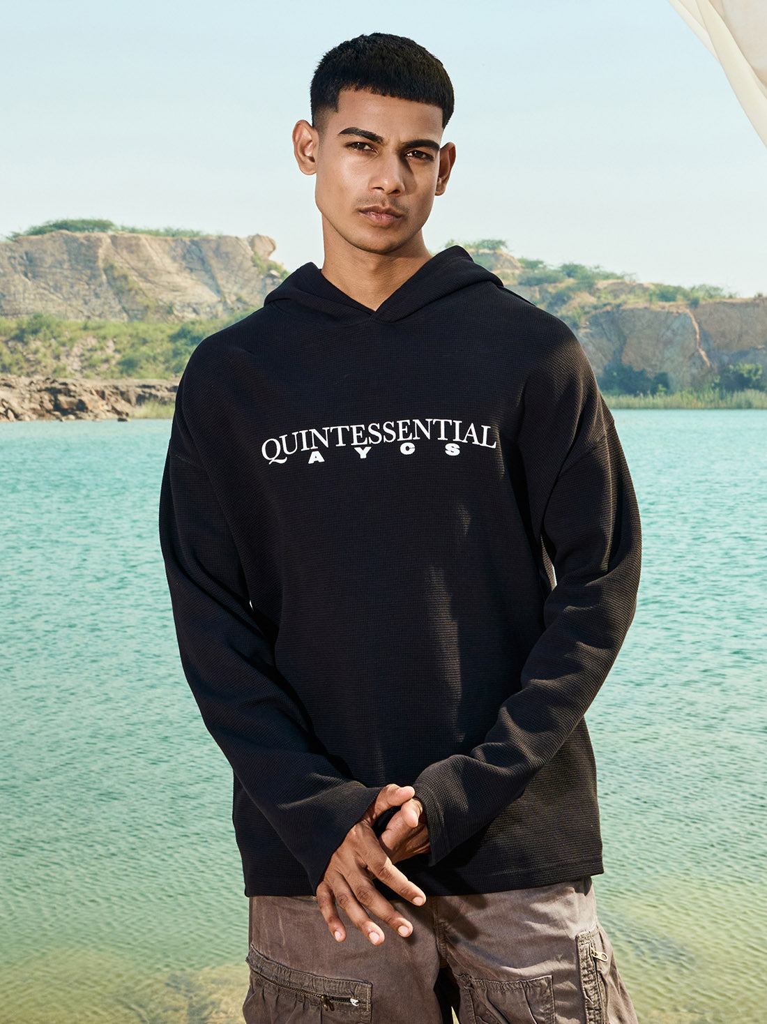 AYCS Quintessential Black Luxury Sweatshirt Hoodie