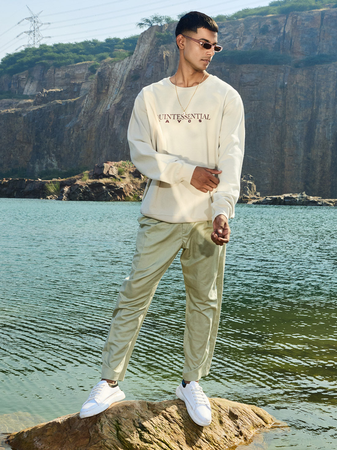 AYCS Quintessential 0ff-White Luxury Sweatshirt