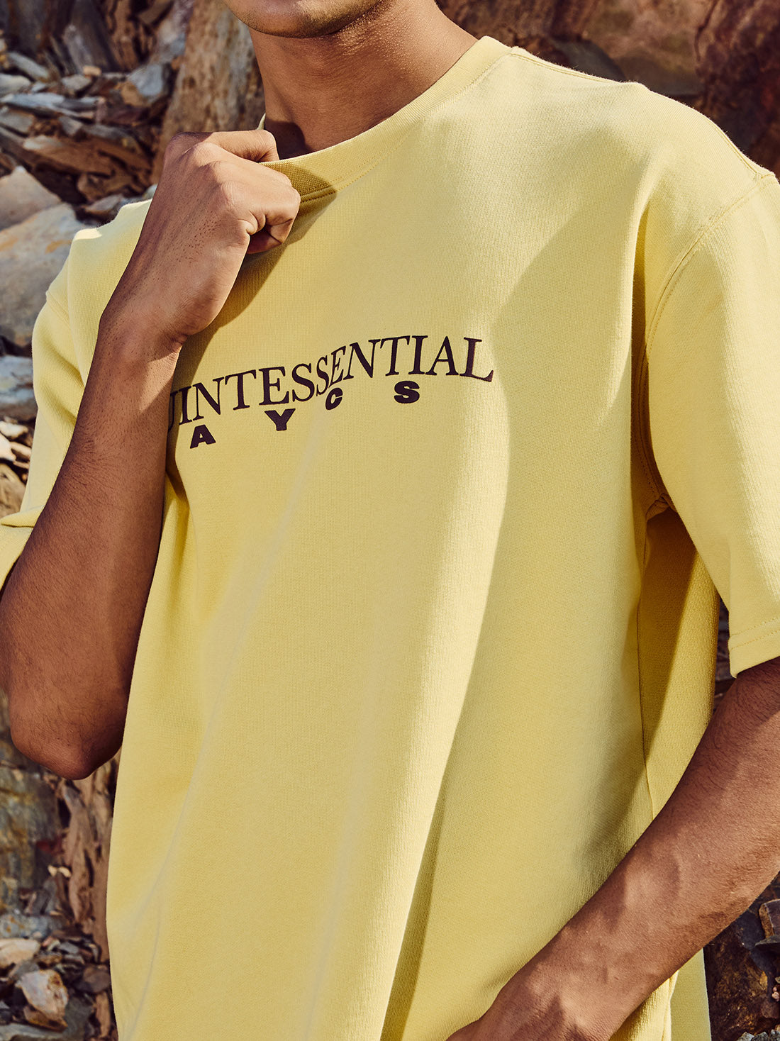 AYCS Quintessential Yellow Relax Fit T-Shirt