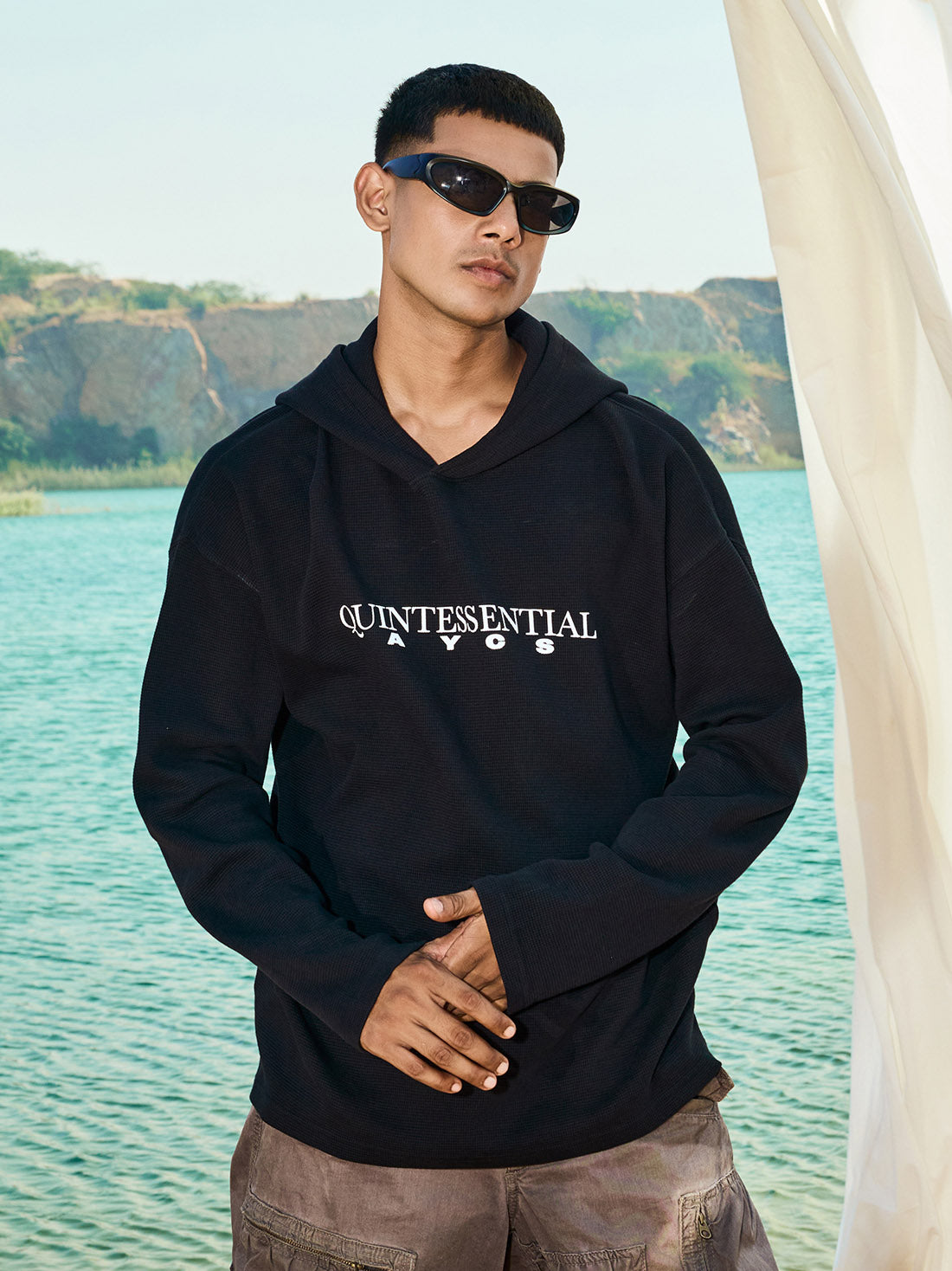 AYCS Quintessential Black Luxury Sweatshirt Hoodie