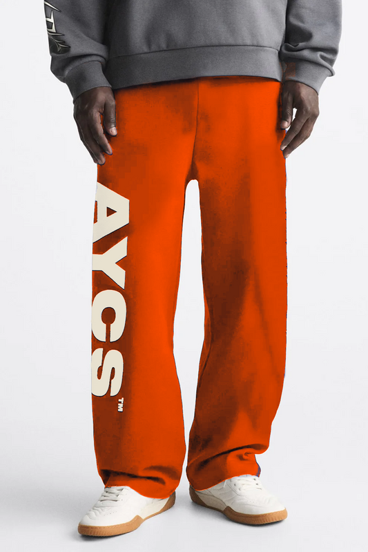 OG Logo Oversized Joggers (Orange)- AYCS