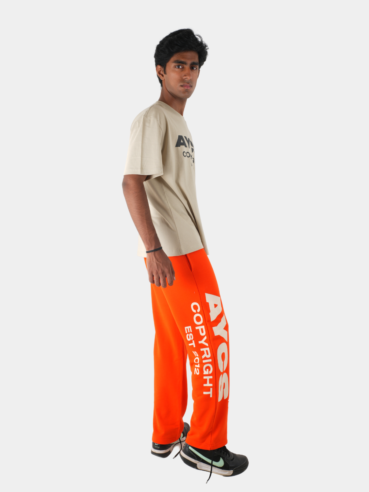 OG Logo Oversized Joggers (Orange)- AYCS