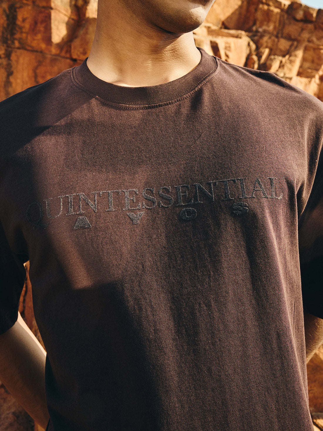 AYCS Quintessential Brown Relax Fit T-Shirt