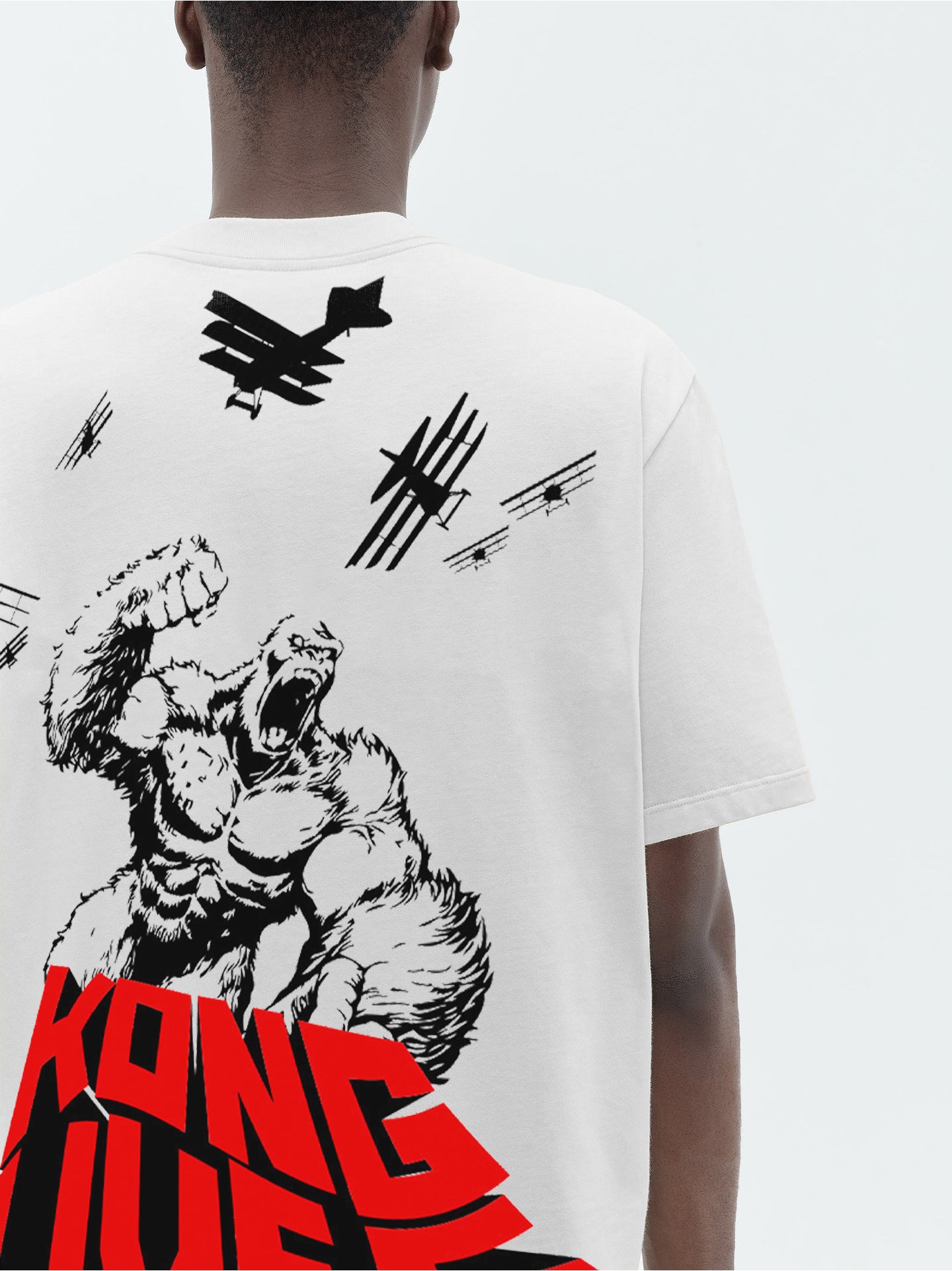 Kong Lives Oversized T-shirt (White)- AYCS