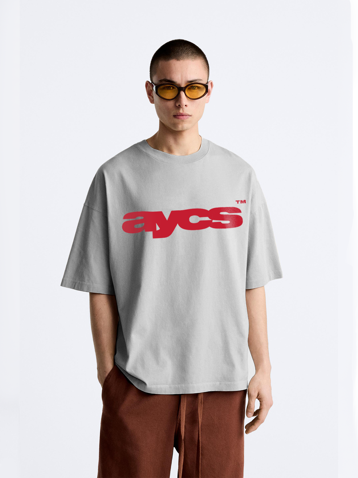 Grey Beyond Oversized T-Shirt-AYCS