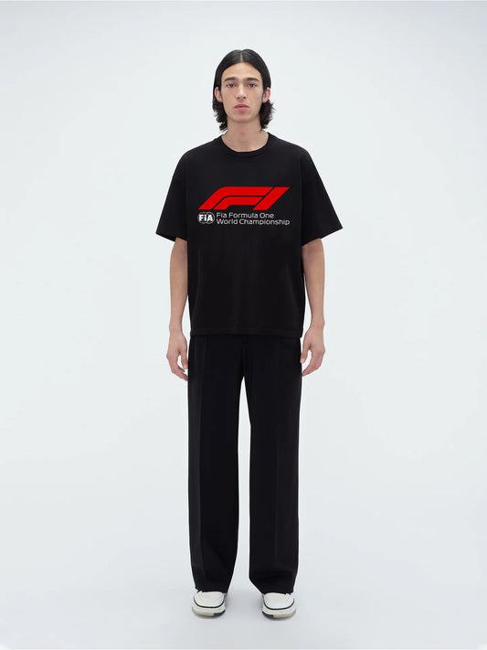 Black Formula One Oversized T-shirt- AYCS