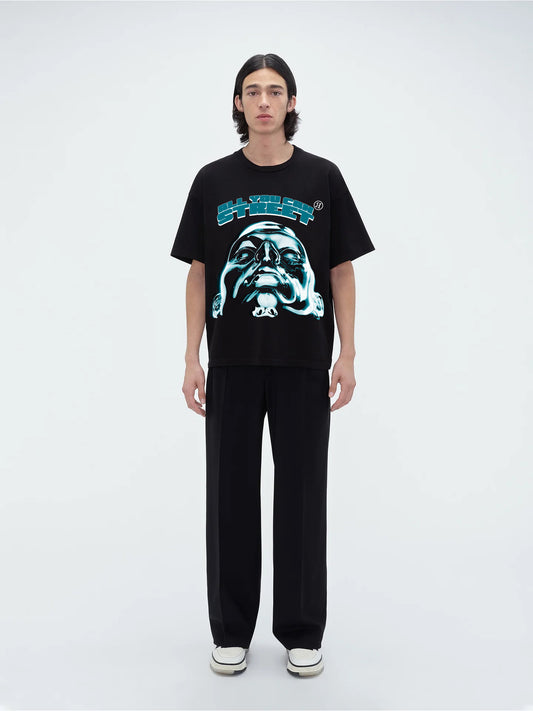 Black Retro Futurism Oversized T-Shirt -AYCS