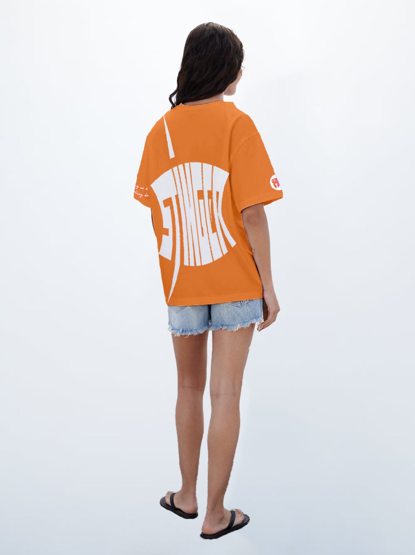 Stinger Scorpion Oversized T-shirt (Orange)- AYCS