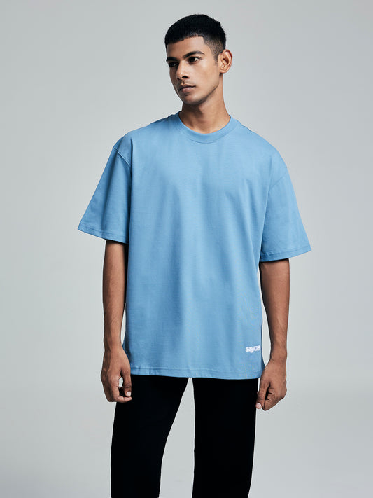 Premium Cotton AYCS OG LOGO Embroidery T-Shirt (BLUE)