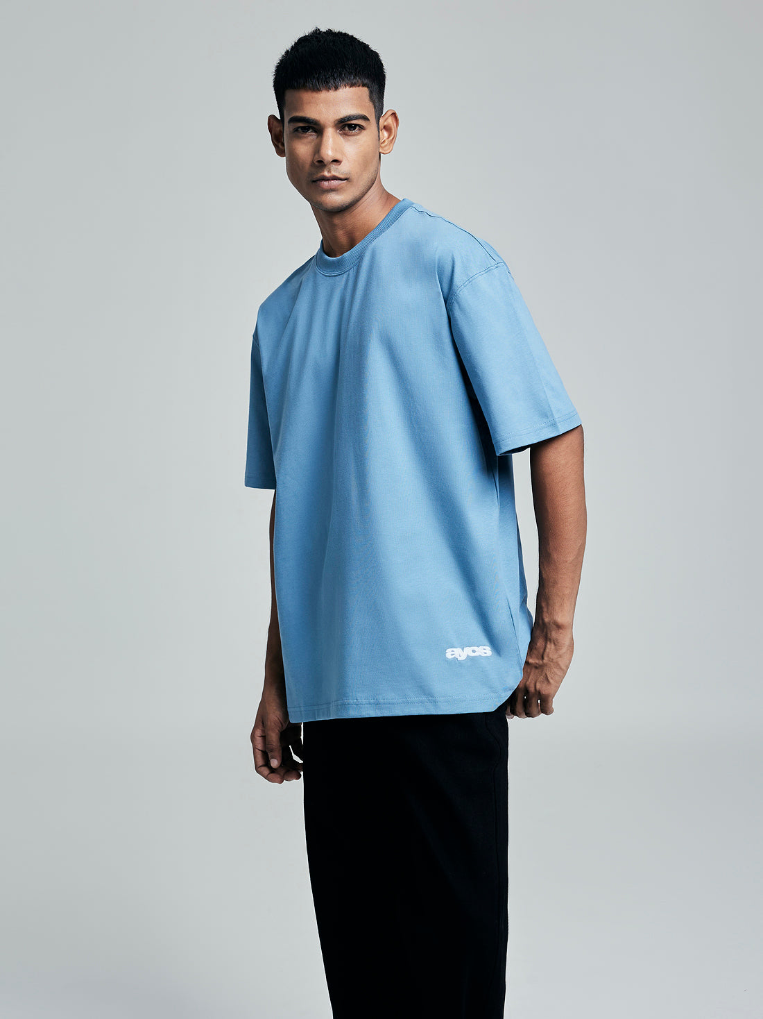 Premium Cotton AYCS OG LOGO Embroidery T-Shirt (BLUE)